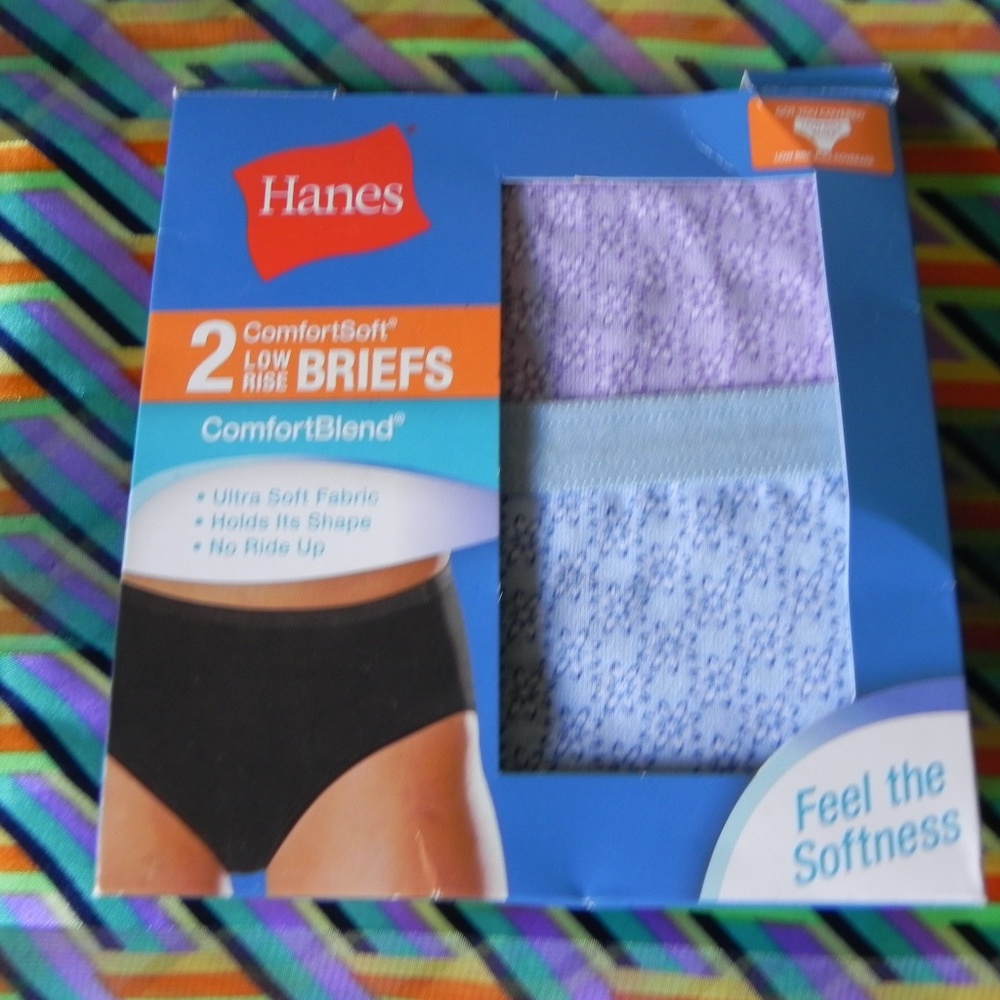 HANES COMFORTSOFT  LOW RISE BRIEFS  SZ. 7